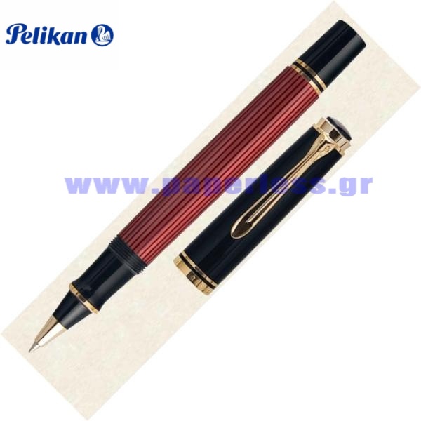 R600 SOUVERAN BLACK RED ROLLER BALL PELIKAN ΣΤΥΛΟ Στυλογράφοι-Πένες ειδη γραφειου, αναλωσιμα, γραφικη υλη - paperless.gr