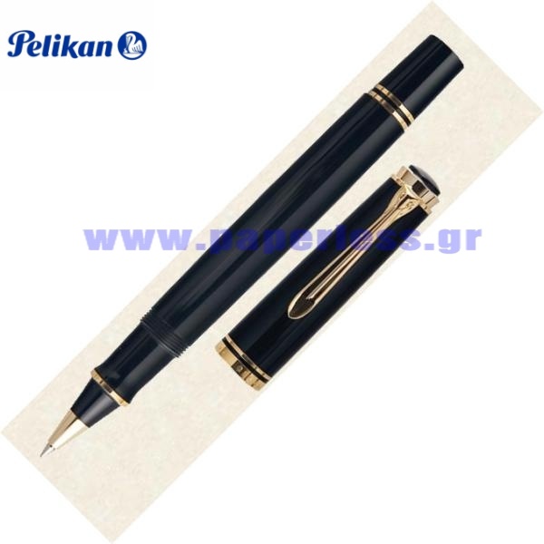 R600 SOUVERAN BLACK ROLLER BALL PELIKAN ΣΤΥΛΟ Στυλογράφοι-Πένες ειδη γραφειου, αναλωσιμα, γραφικη υλη - paperless.gr