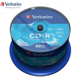 CD-R VERBATIM 52x 80MIN CAKE  50 ΤΕΜΑΧΙΑ 43351 CD - DVD - ΔΙΣΚΕΤΕΣ ειδη γραφειου, αναλωσιμα, γραφικη υλη - paperless.gr